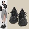 Soft-soled Black Dad Shoes Women's New Autumn Thick-soled Heightening Versatile Casual Sports Shoes