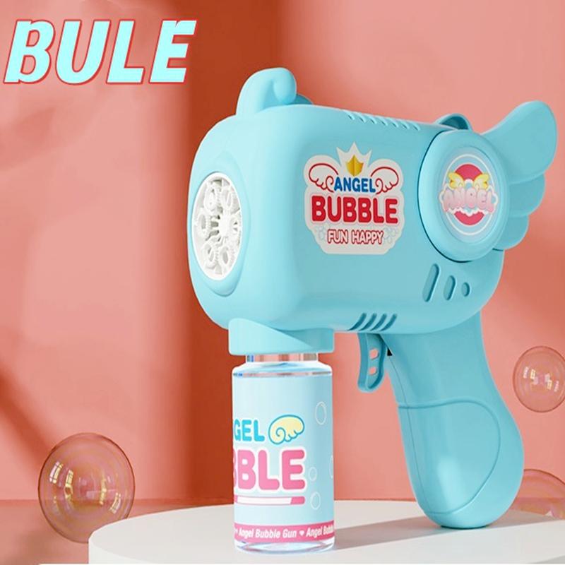 Kids Angel Dinosaur Bubble Gun Automatic Bubble Machine Electric Bubble Blower For Children Outdoor Summer Party Birthday Gift