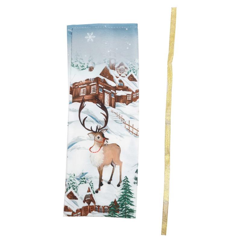 Рождественские упаковочные мешки для бутылок