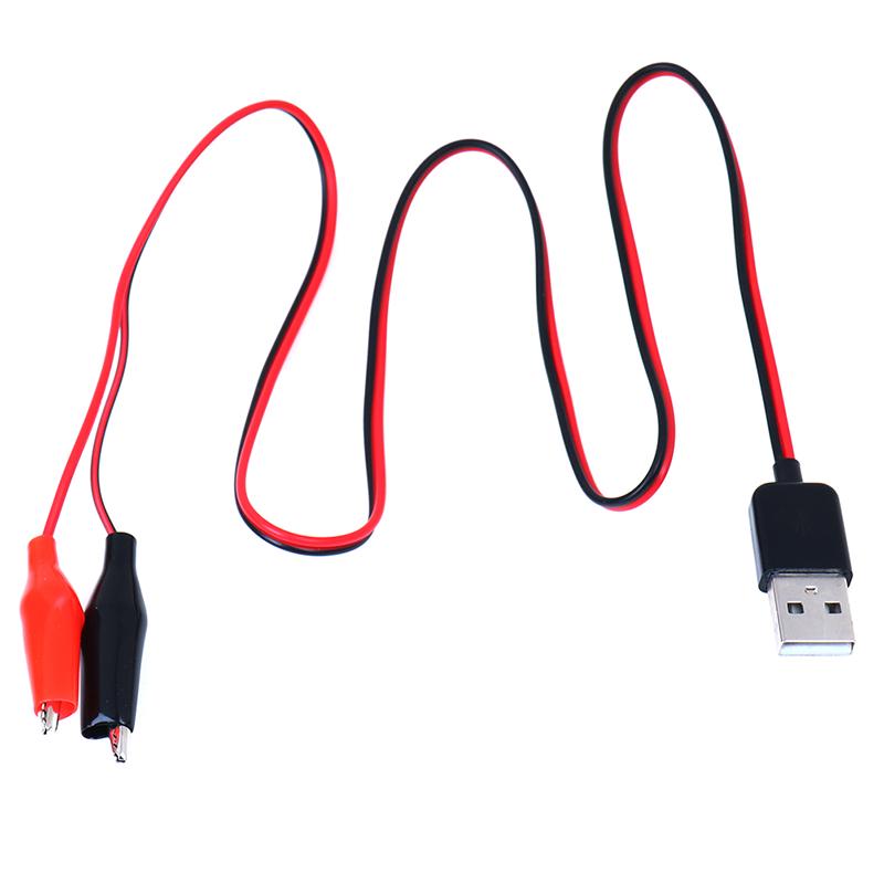 1 шт. тестовые зажимы типа «крокодил» для USB-разъема адаптера питания