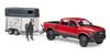 BRUDER Ram Power Wagon и прицеп для лошадей BR2501
