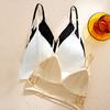 Женский бюстгальтер с тонким ледяным шелком Beauty Back Pure Color Halter Neck Invisible Bra