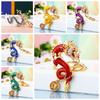 Metal Rhinestones Dragon Keychain Inlay Rhinestones Chinese Dragon Keychain  2024 New Year