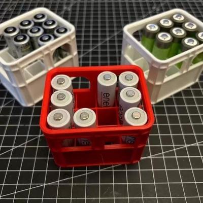 1 шт. 3D-печатный ящик для хранения батареек DIY пивной ящик Нет. 5 Аа Нет. 7 Батарейки ААА 18650 Штабелируемая корзина для хранения Коробка для хранения