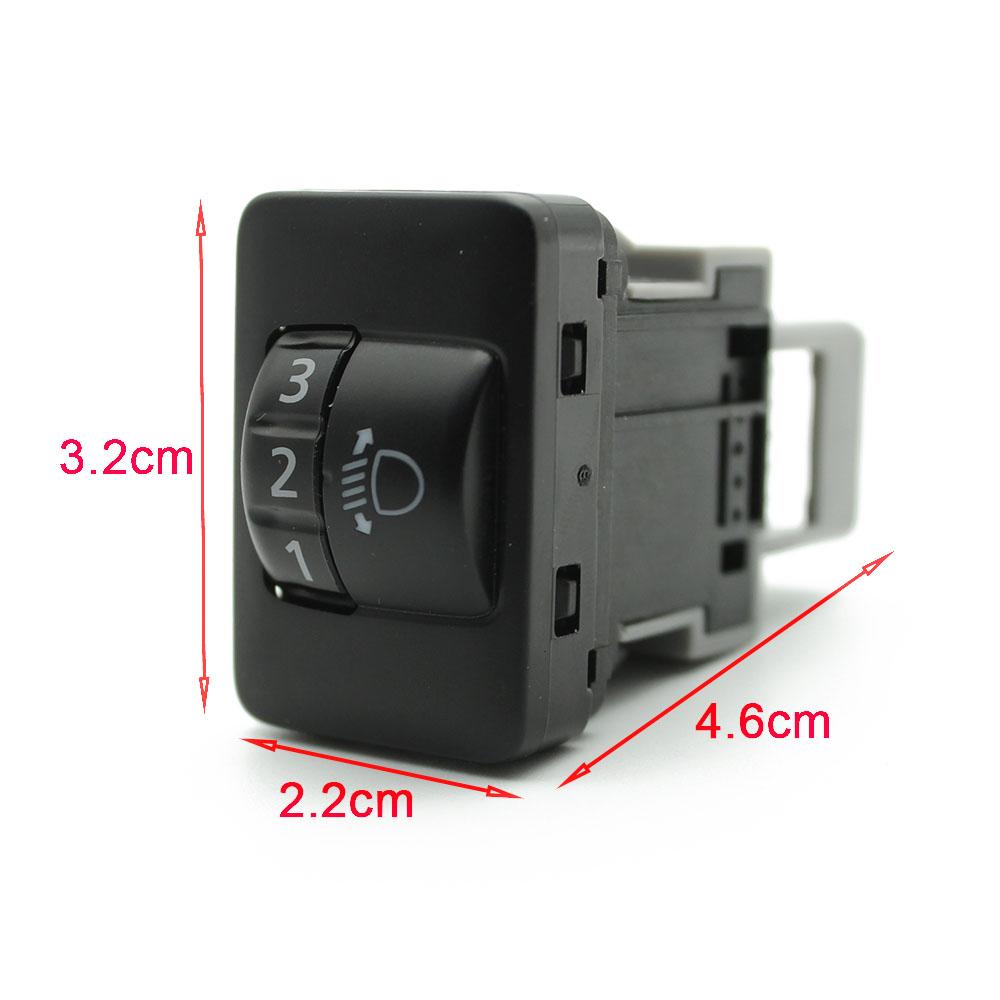 Car Headlight Adjustment Switch Light Switch Button for Mitsubishi Outlander XPander Eclipse Cross 2015 2016