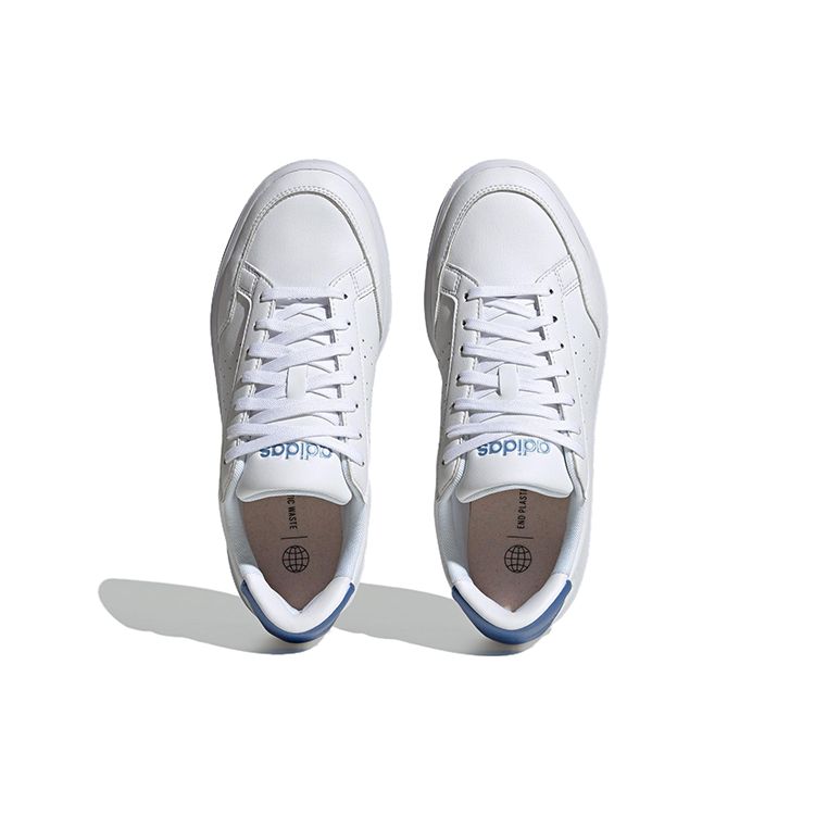 adidas Neo Nova Court Теннисные Нескользящие Прочные Кроссовки с Низким Верхом Женские кроссовки Белые Синие H06242