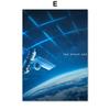 Space X Астронавт Ракета Луна Космическая эра Станция Настенная картина с принтом на холсте скандинавский плакат настенные панно для декора гостиной
