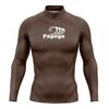 Mens Long Sleeve Rash Guard Surfing Suit Quick Dry UV Protection Swimwear Compression Fit