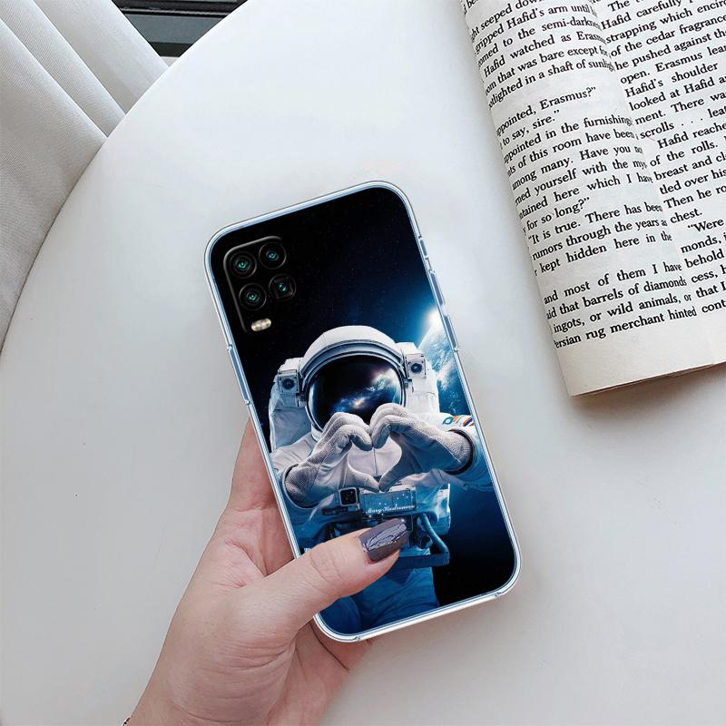 Astronaut Space Moon Transparent Phone Case for Motorola Moto Edge 20 30 40 50 S30 Fusion Ultra Pro Neo Lite + G200 G23