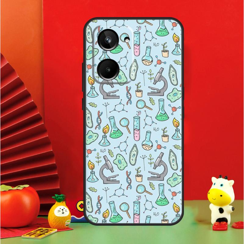 Винтажная химическая лаборатория для Realme 11 10 9 12 Pro Plus C67 C55 C53 C51 C31 C35 C33 C30 C21Y C25s GT Neo 6 GT5 Чехол