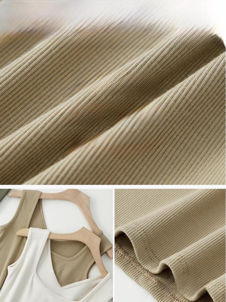 Женская летняя майка без рукавов с квадратным вырезом - Свободная, универсальная и легкая майка