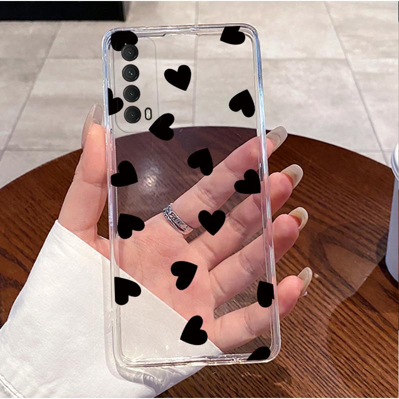 For Huawei P Smart 2021 Case Cute Luxury Back Cover For Huawei Y7a Psmart 2021 Phone Cases Clear Soft TPU Silicone Bumper Coque