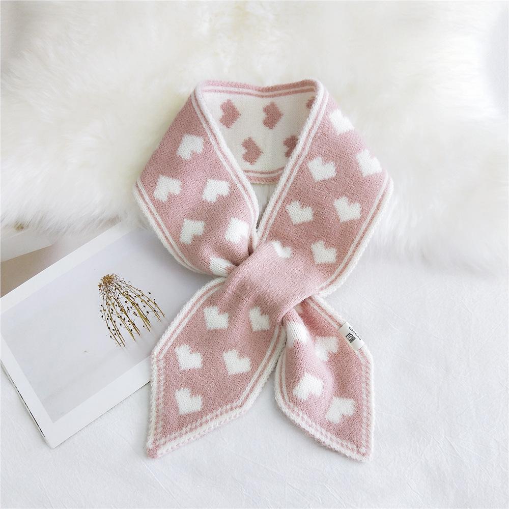 Knitted Wool Scarf Women's Autumn Winter Solid Color Fashion Warm Scarf