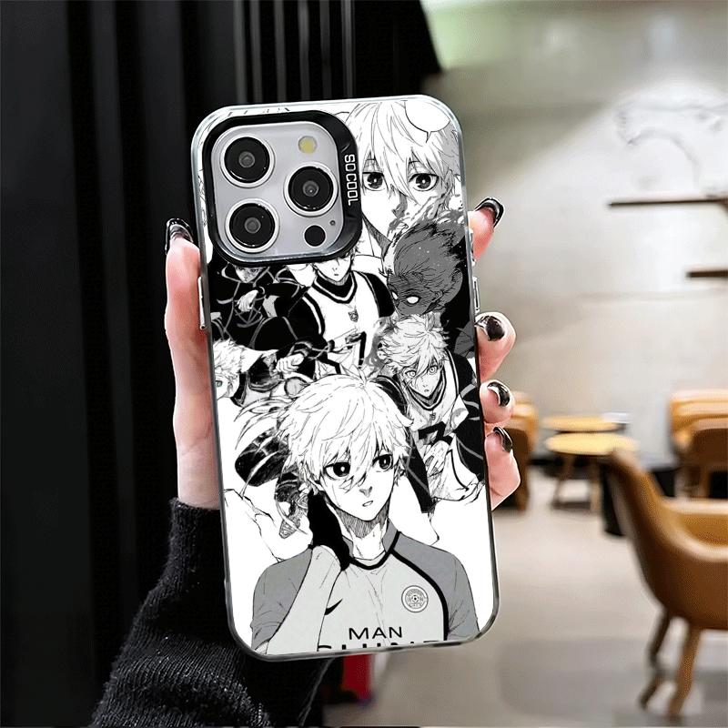 Синий чехол-бампер L-Lock Nagi Seishiro Ударопрочный чехол для телефона для iPhone 17 Air 16 16E 15 Pro Max 14 Plus 13 Mini 12 Задняя крышка Противоударный Fund