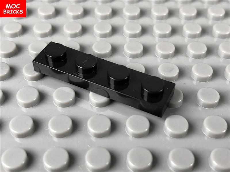 100 шт./лот Пластины MOC 1x4 3710 Сделай сам Собранные Детали Строительные Кирпичики Обучающие Фигурки Игрушки для Детей