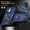 For Samsung Galaxy A06 4G Case Kickstand Slide Lens Lid PC+TPU Drop-Proof Phone Cover