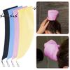 Waterproof Ponytail Bathing Hat Washing Ponytail Shower Cap Long Hair Crown Shampoo Shower Cap Reusable Hair Sleeve