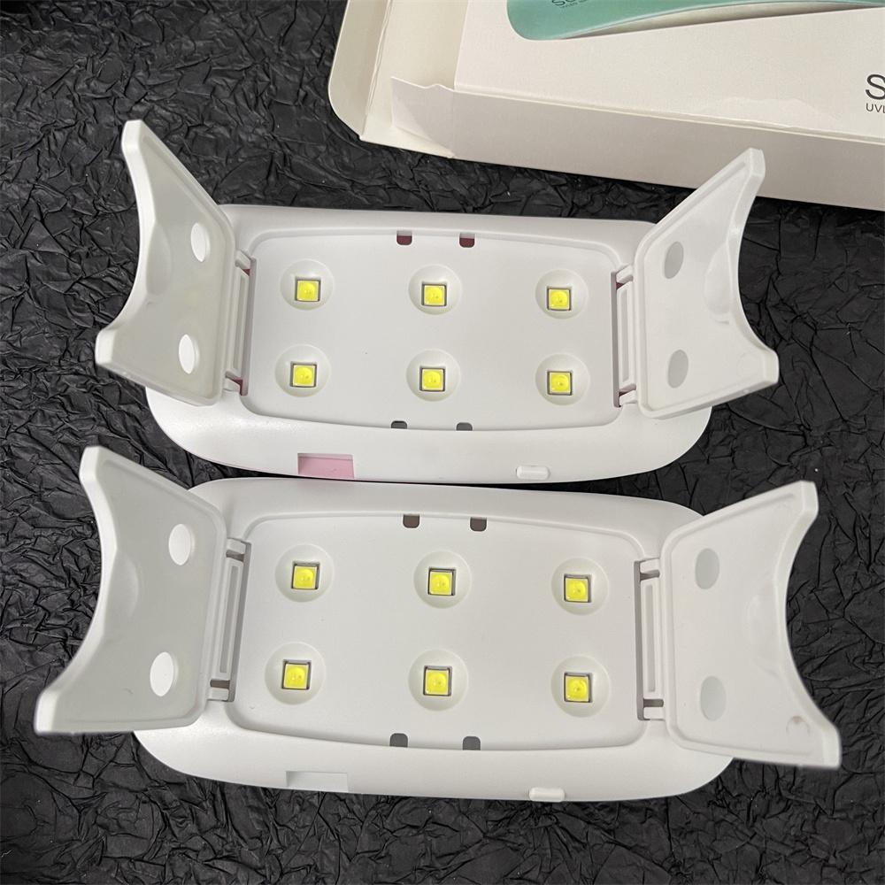 Мини 6 Вт светодиодная УФ-лампа для сушки ногтей, микро USB-устройство для сушки гель-лака, оборудование для дизайна ногтей, 6 светодиодов, маникюрный инструмент для ногтей