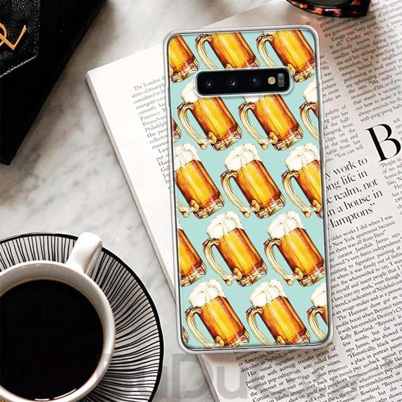 World Beers Alcohol Summer Bubble Cover For Samsung Galaxy S23 S22 S24 S25 Ultra Phone Case S21 Plus S20 FE S10 + S25Ultra Print