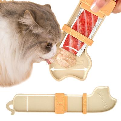 3 шт. кормушка для домашних животных, кормушка для кошек, палочка для лакомств, инструмент для контроля кормления влажной едой, кормушка для домашних животных, дозатор еды