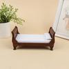 1:12 Dollhouse Miniature Wooden Furniture Single Bed Doll House Accessories