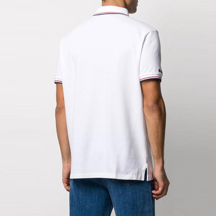 Polo Ralph Lauren Logo Вышитый Полосатый Короткий Рукав Поло Рубашка Мужская Топы Белый 710792813-002