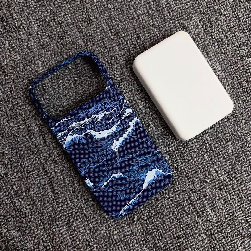 Совместимый чехол для iPhone 17 Pro с магнитным креплением, узором из кевлара, из углеродного волокна, матовый