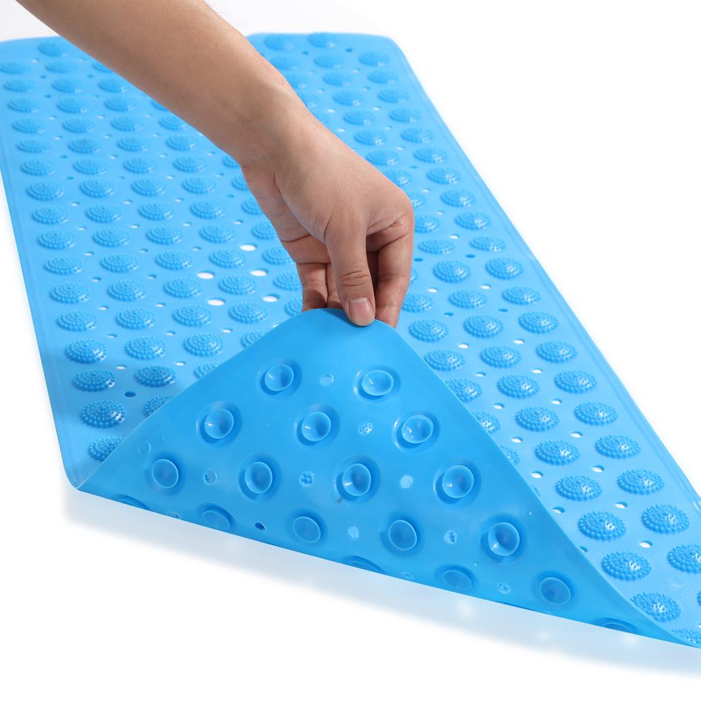 Home Drain Holes Shower Bath Mat Massage Point Suction Cup Bathroom Mat