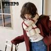 Color Matching Wool Scarf In Autumn And Winter WomenS Versatile Thickened Warm Lovers Striped Knitting Scarf Students Shawl