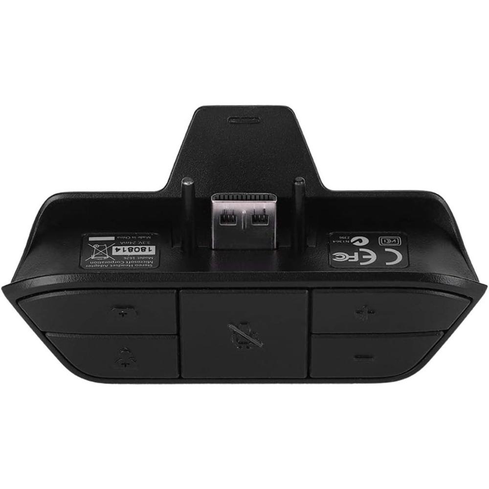 Адаптер стереогарнитуры для контроллера Xbox One и Xbox Series X|S, адаптер для наушников, регулировка громкости, микрофона, баланса звука (Голосовой чат и игровой звук)