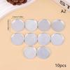 10Pcs Empty Metal Tin Palette Pans Round Metal Pans Cosmetic Eyeshadow Pans For Eyeshadow Palette Magnetic Makeup Palette