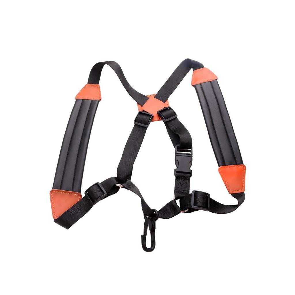 Saxophone Strap Sax Shoulder Strap Adjustable Padded Leather Strap for Soprano Alto Baritone