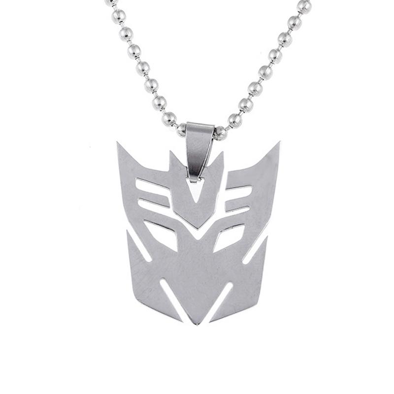 Trendy Simple Autobots Pendant Popular Movie Optimus Prime Decepticon Necklace for Men Gift Popular Charm Jewelry