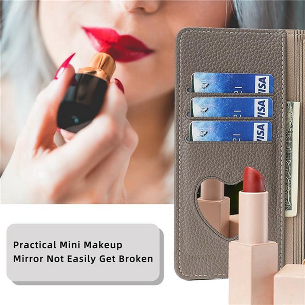 For Xiaomi 14T Case Mirror Wallet Leather Phone Cover with Chain Shoulder Strap