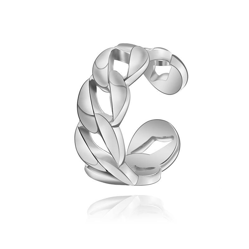 Кольцо с регулируемым отверстием из титановой стали, покрытое настоящим золотом, не выцветает, модное, универсальное, легкое, роскошное кольцо из нержавеющей стали