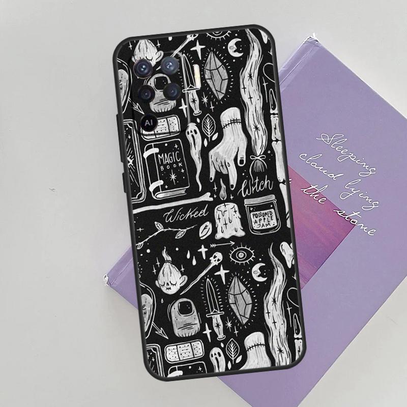 МАГИЯ Колдовство Колдунья Матрос Чехол для Телефона Для Oppo A54 A74 A94 A15 A16 A17 A52 A72 A76 A96 A57 A58 A78 A98 A53S Чехол-Крышка