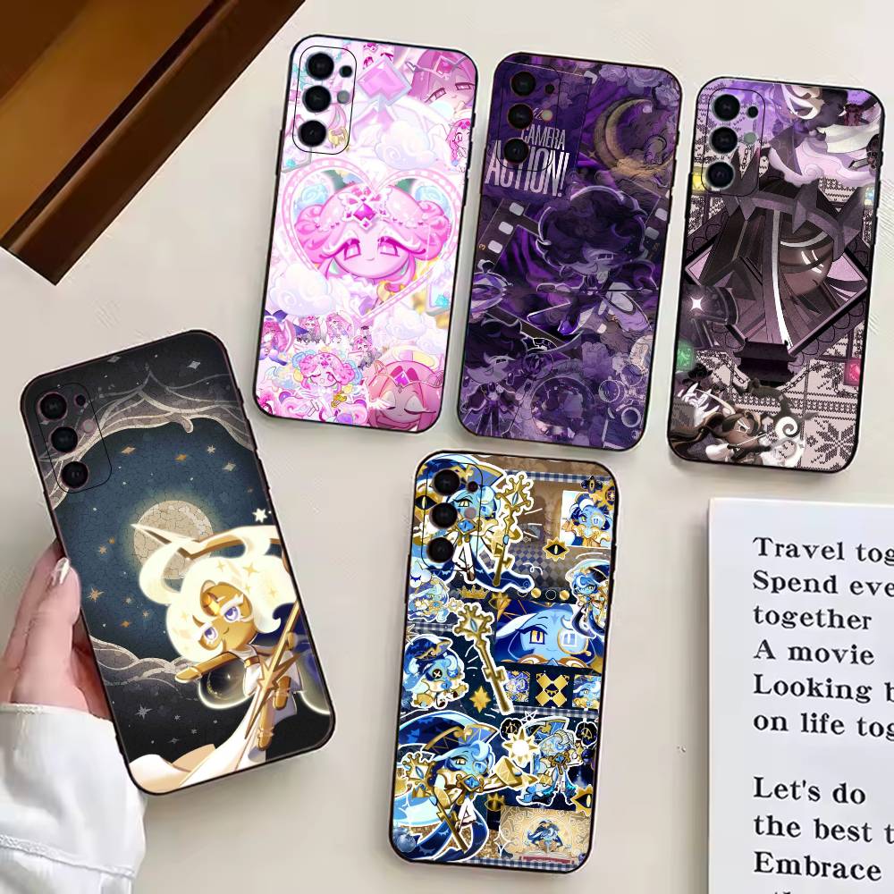 C-Cookie Run Game Phone Case For Samsung S25,S24,S21,S22,S23,S30,Ultra,S20,Plus,Fe,Lite,Note,10,Black Cover