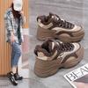 Женские зимние повседневные спортивные туфли 2026 Удобные противоскользящие уличные модные ретро теплые на меху вулканизированные туфли Zapatos Mujer