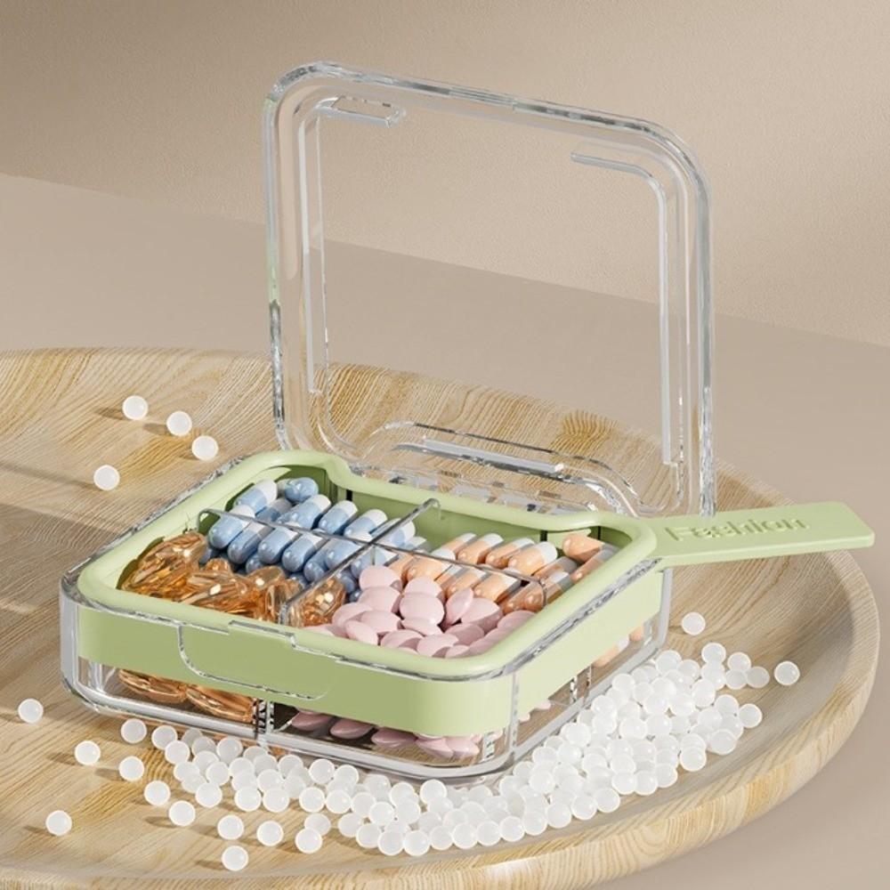 4/7 Grids Pill Box Organizer Food Grade PP Travel Pill Container Medicine Storage Case For Travel