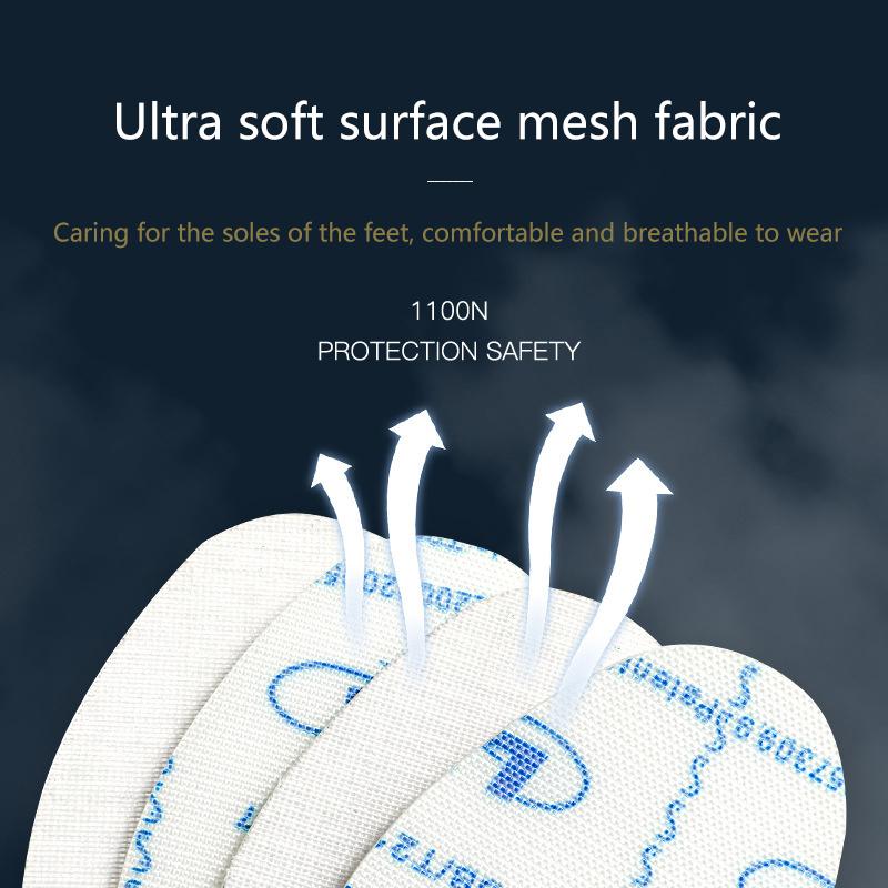 1 пара мягкой защитной обуви с защитой от проколов, стелька для использования на открытом воздухе, антипрокольные амортизирующие накладки, кевларовая стелька, устойчивая к проколам