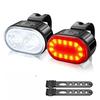 Powerful LED Bike Headlight USB Rechargeable Lamp with Taillight MTB/Road Bike Safety for Night Riding Commuting Off-Road Lights