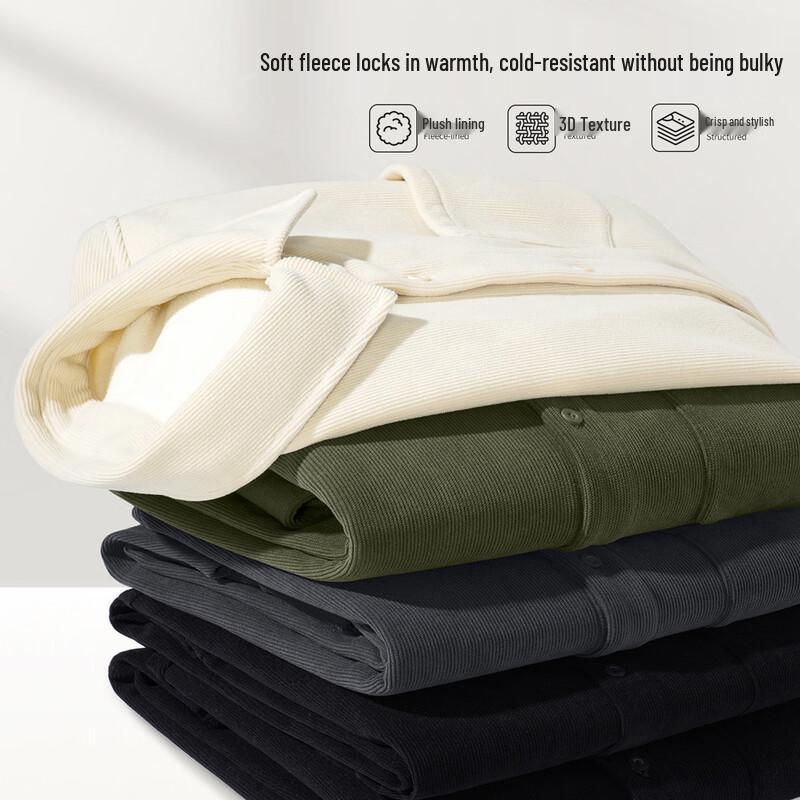 Мужская вельветовая рубашка с флисовой подкладкой JEANSWEST LIFE