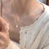 Ожерелье-стручок из натурального пресноводного жемчуга, Женственный минималистичный темперамент, Изысканная цепочка для ключицы, Легкая роскошь и элегантность