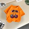 Children's Casual Short-sleeved T-shirt - Summer Girl's Cute Cherry T-shirt