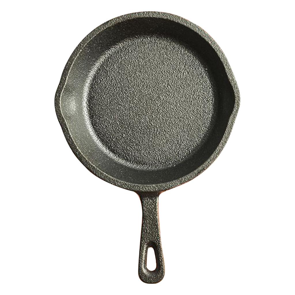 Small Frying Pan Cast Iron Handle Desing Nonstick Mini Sizzling Plate Egg Pan for Home Small Size