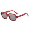 New Small Box Sunglasses European And American Trend Personalized Beige Sunglasses Versatile Gradual Change Color Glasses