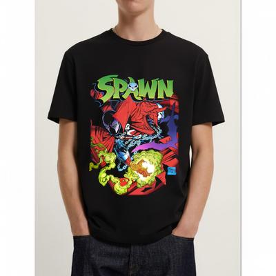 Spawn Графическая Черная Перепечатка Унисекс Футболка Унисекс Футболка
