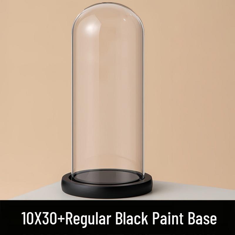 Eternal Flower Glass Dome: Modern Home Decor with Preserved Flowers and Handcrafted Figurine