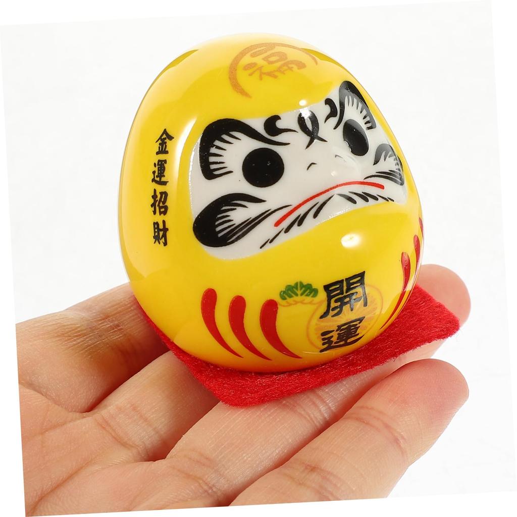 BESTOYARD Дарума Дарума Фигурка манящая кошка Интерьер Талисман на удачу Японский стиль Украшение для входа Подарок на Новый год Керамическое ремесло Интерьер автомобиля
