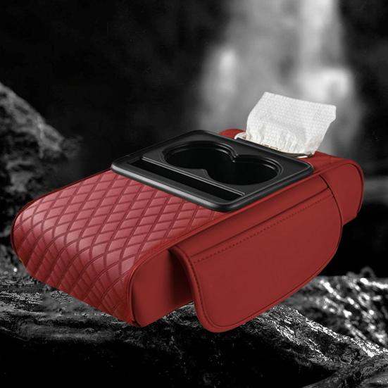 Универсальный чехол на подлокотник автомобиля, несколько отделений, простая установка, чехол на центральную консоль автомобиля с 2 подстаканниками